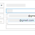 メールの宛先候補